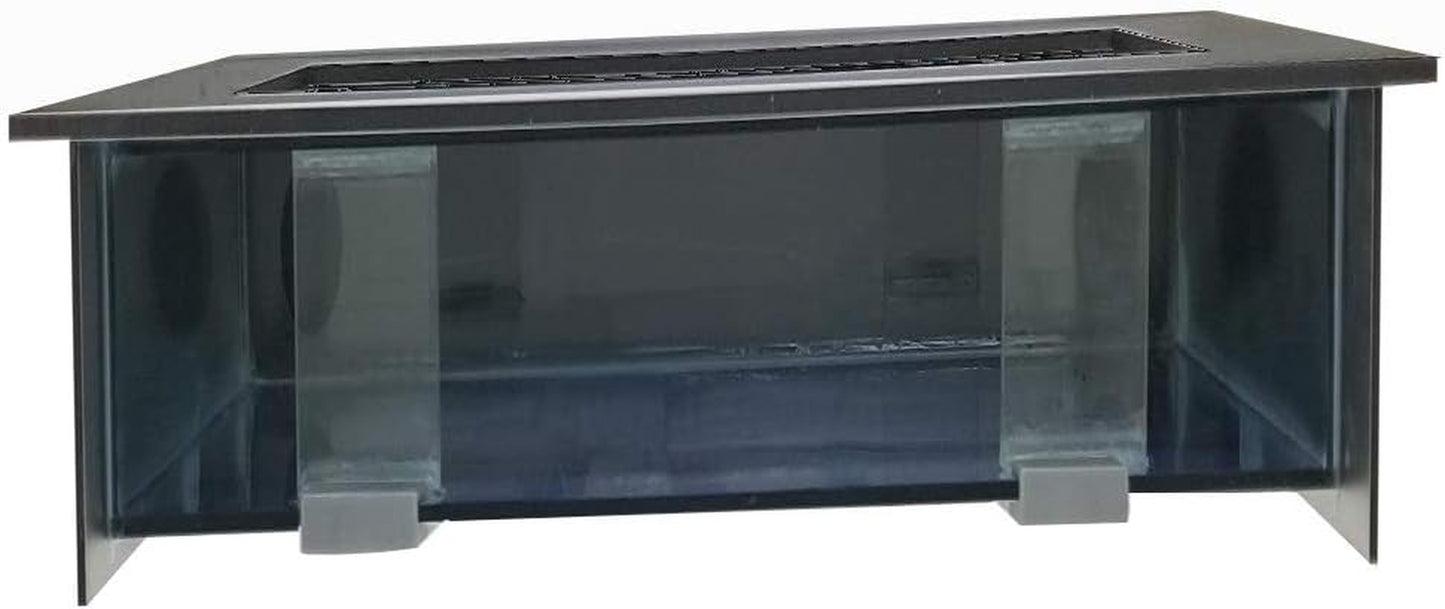 AA-VERTICALI-BBLACK 2.0 Wall Mounted Aquarium, Brushed Black