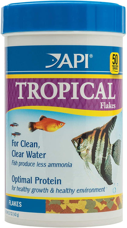 FISH FOOD FLAKES, Formulated to Help Fish More Readily Use Nutrients Which Means Less Waste and Clean, Clear Water, Feed up to Twice a Day as Much as They'Ll Eat in 5 Minutes