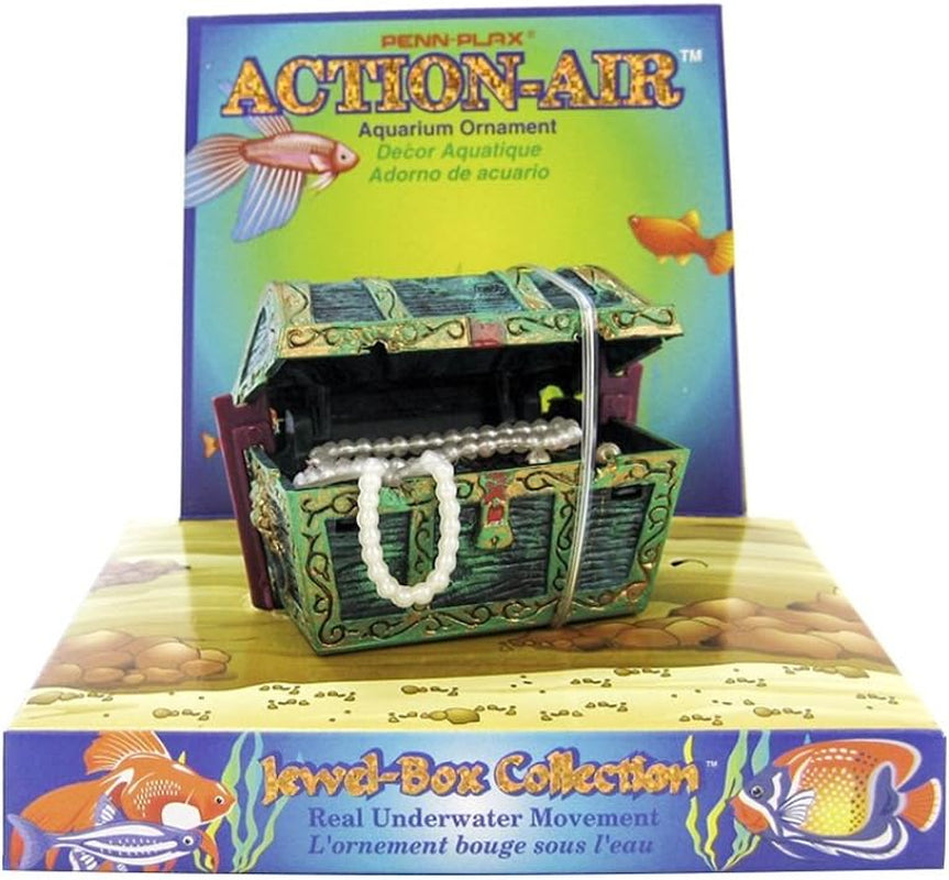 Action-Air Aerating Aquarium Ornament – Creates Movement in Fish Tank – Air Pump Driven – Skeleton at the Wheel